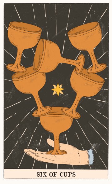 Шестица Чаши (Six of Cups) - Таро карта значение